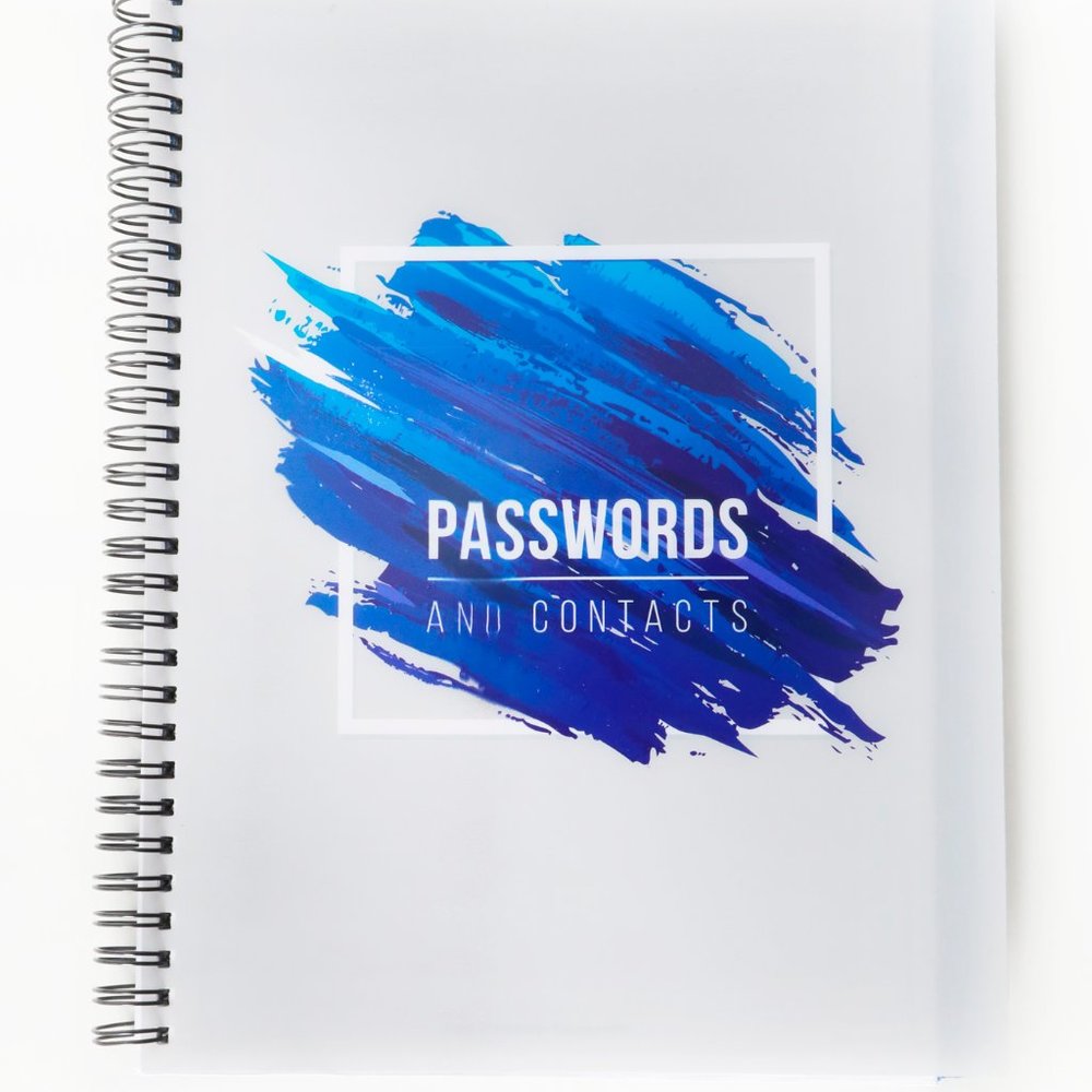 FORGET YOUR PASSWORDS? 11 versions to choose from! Large - Black Blue Pink Green